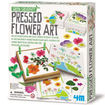 4M: Green Creativity Pressed Flower Art - DIY Nature Crafts, Trinket Boxes&Cards | Target