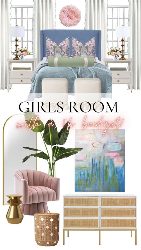 Complete designer girls room with a 5k budget ✨

#LTKhome #LTKsalealert #LTKfamily