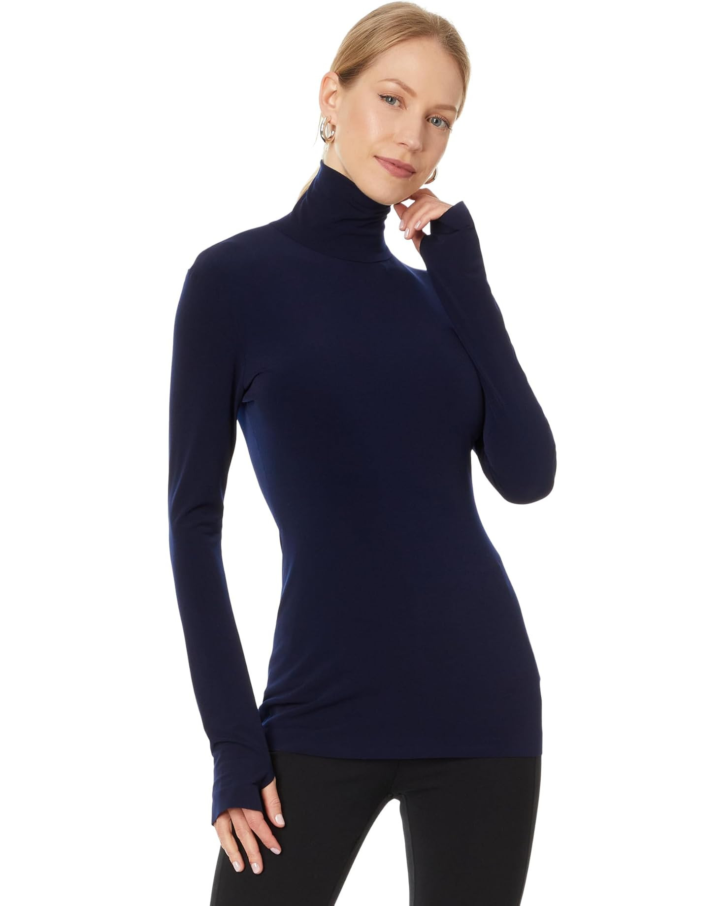 Slim Fit Long Sleeve Turtle Top | Zappos