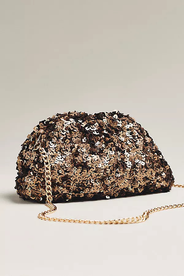 Maeve Sequin Slouchy Clutch | Anthropologie (US)
