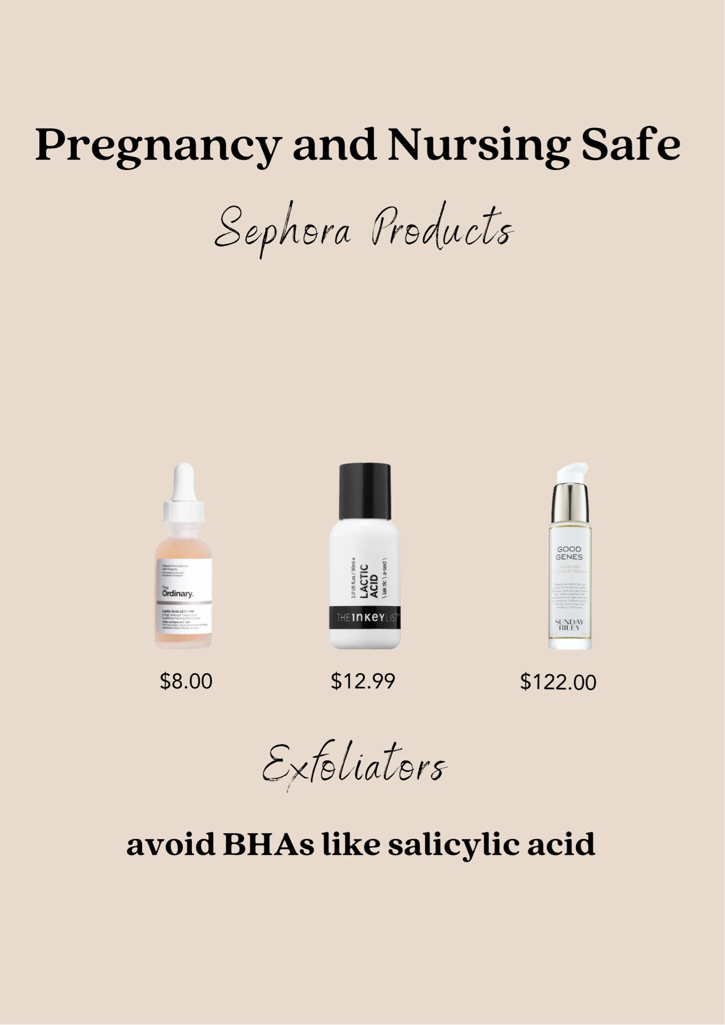 Exfoliating skin care that is pregnancy and nursing safe 

Sephora is having 20% beauty inside sale, sign up and enter code YAYGIFTING at checkout  

#LTKsalealert #LTKbump #LTKGiftGuide
