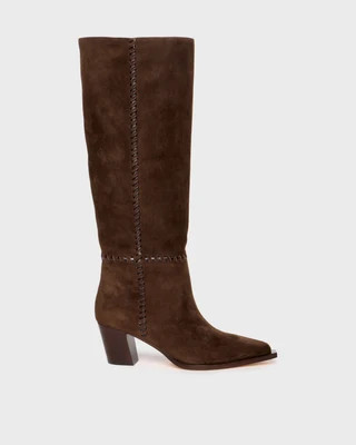 Lillith Tall Boot - Chocolate Suede | Paige
