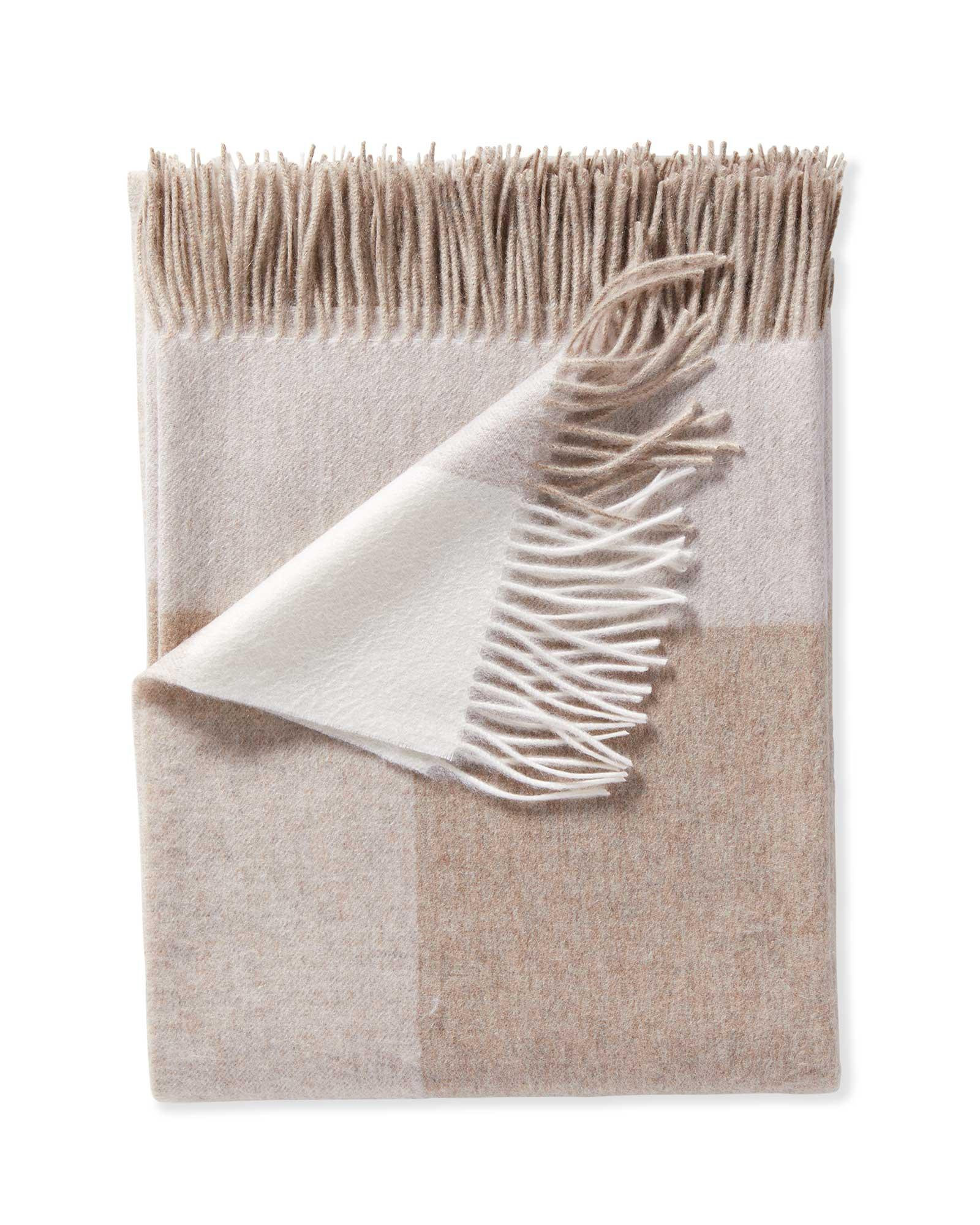 Border Frame Cashmere Throw | Serena and Lily