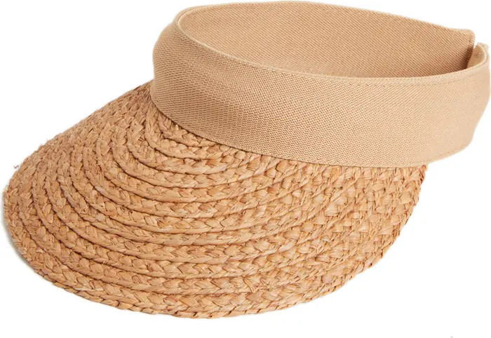 Plaited Straw Visor | Nordstrom