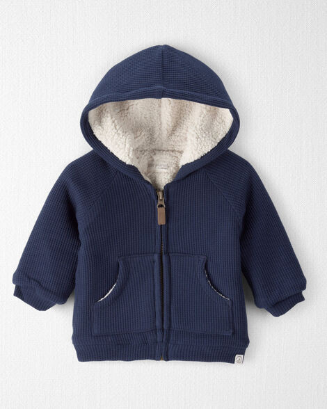 Baby Waffle Knit Hooded Jacket Made with Organic Cotton | Carter's Inc