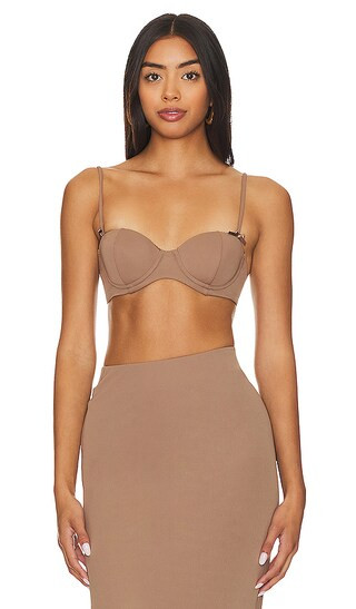 Thalia Bra Top in Mushroom | Revolve Clothing (Global)
