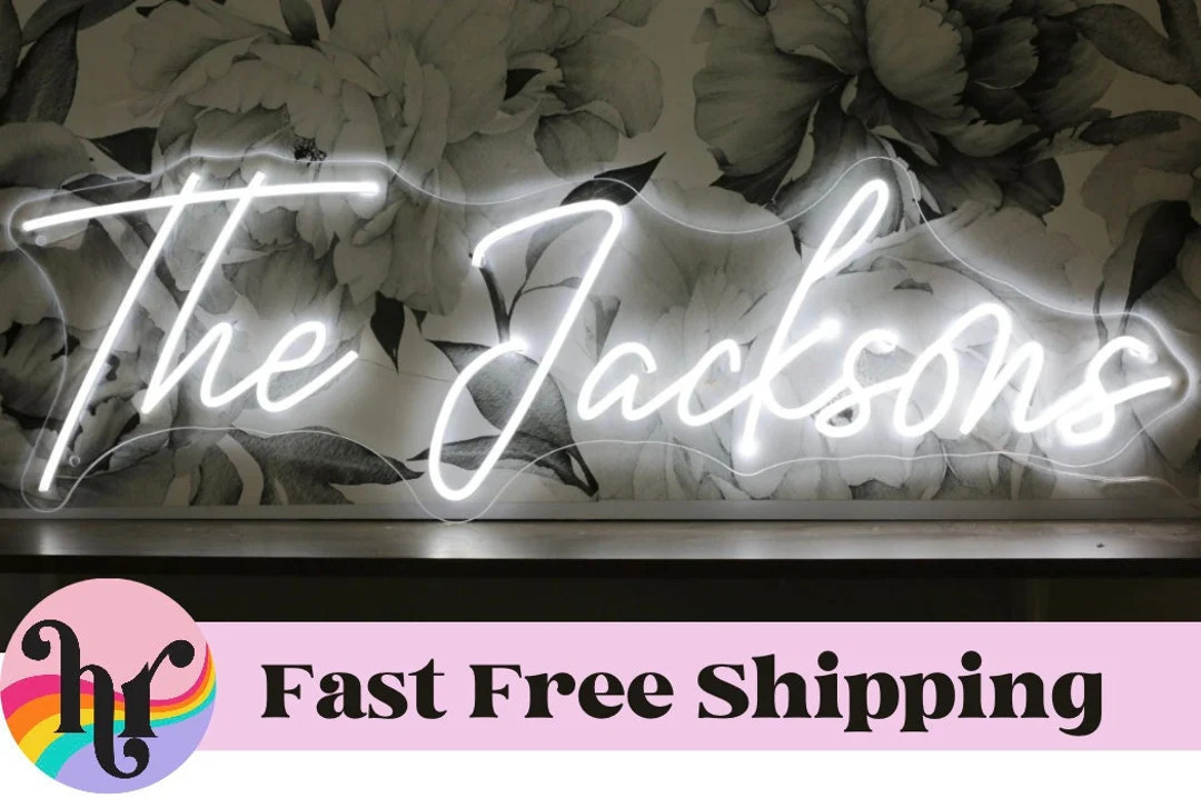 Family Name Neon Sign Neon Name Sign Wedding Backdrop Wedding Decor Last Name Neon Sign Neon Wedd... | Etsy (US)
