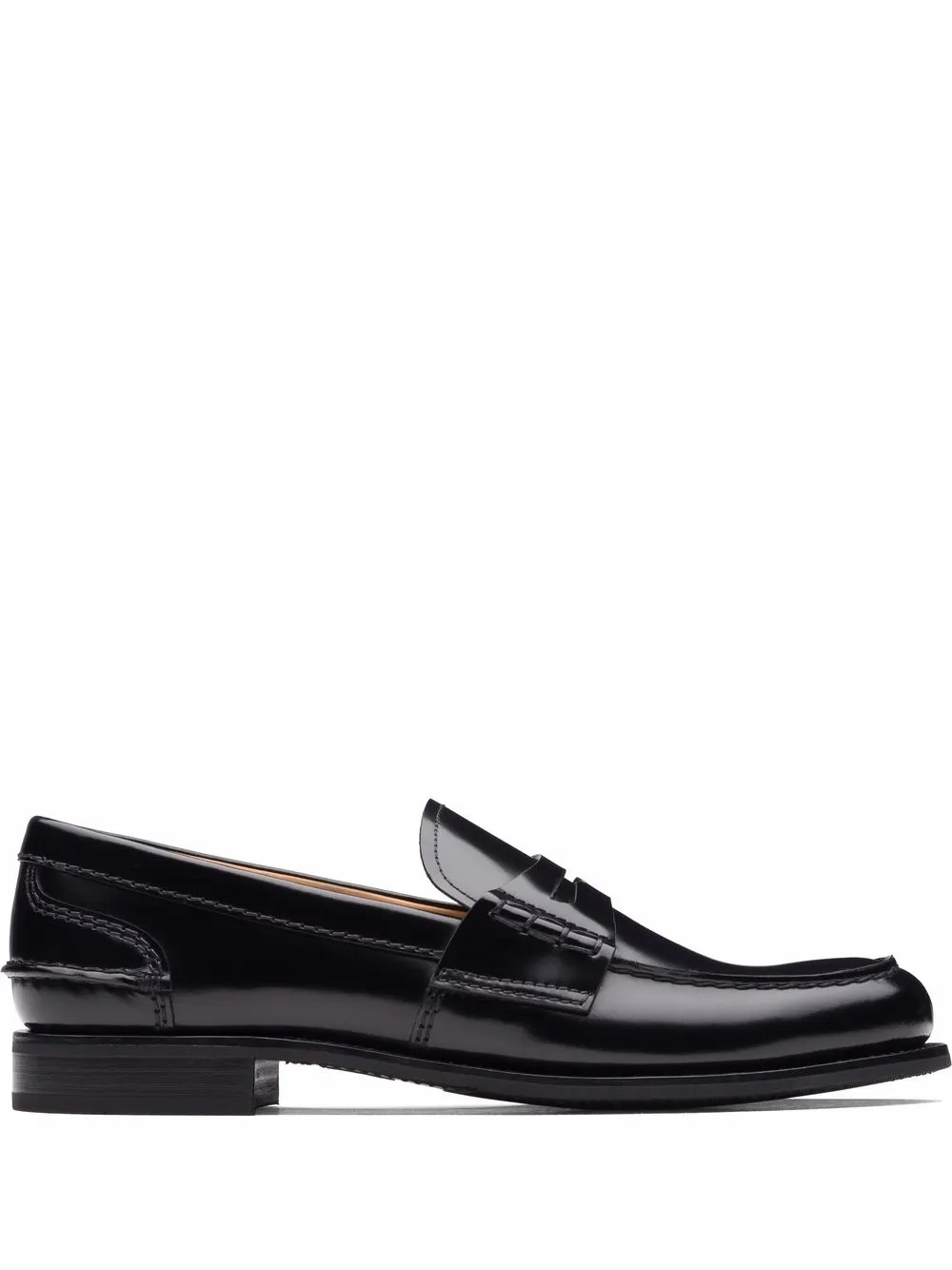 Church's Pembrey W5 Polished Fumè Loafers - Farfetch | Farfetch Global