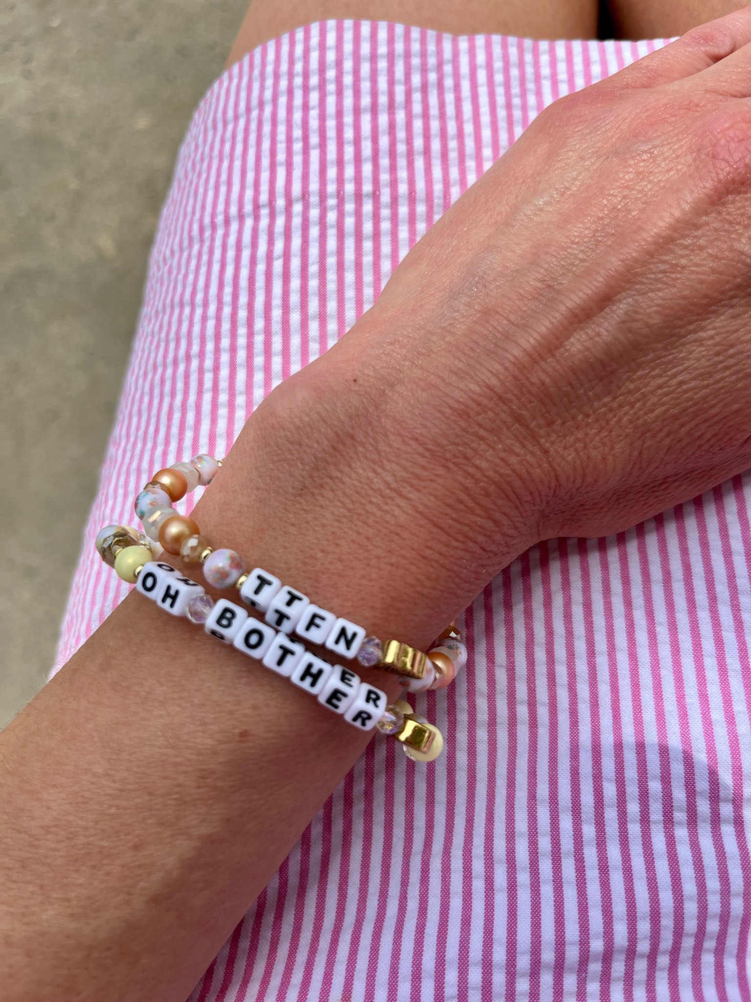 Last call to save 25% and get free shipping (no minimum) on my current favorite stack plus everything else from Little Words Project! Love the LWP x Disney’s Winnie the Pooh collab! Beads match a variety of outfits, the gold enamel character charms and hunny pot charms add a subtle touch of Disney, and the sayings are so sweet! The LWP x Mickey & Friends collab is also included in the sale! 



#LTKFindsUnder50 #LTKStyleTip #LTKSaleAlert