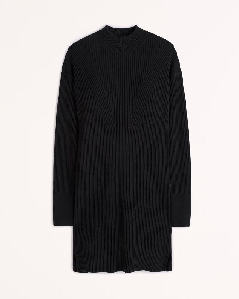 Women's Long-Sleeve Mockneck Mini Sweater Dress | Women's Dresses & Jumpsuits | Abercrombie.com | Abercrombie & Fitch (US)