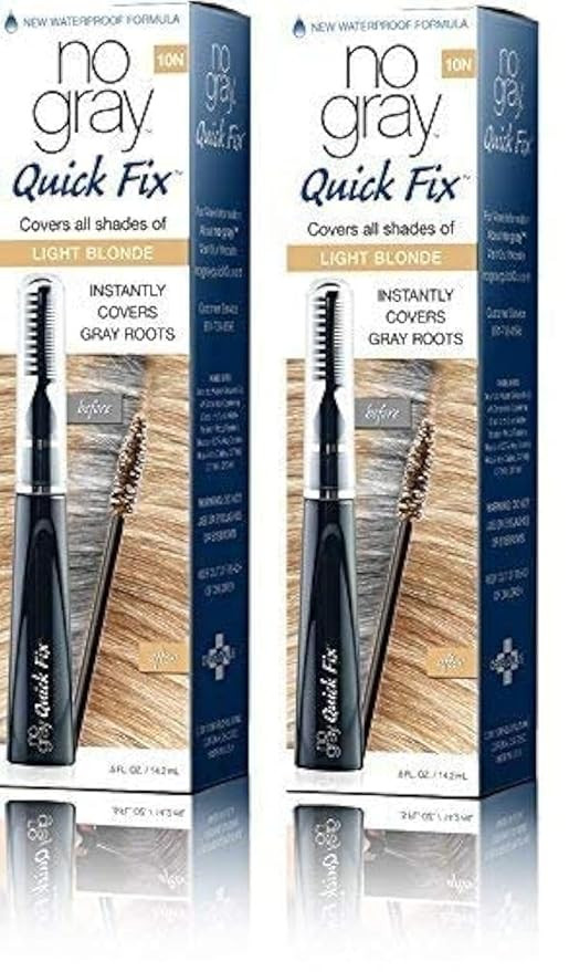 No Gray Quick Fix Instant Touch-Up for Gray Roots (Set of 2, Light Blonde) | Amazon (US)