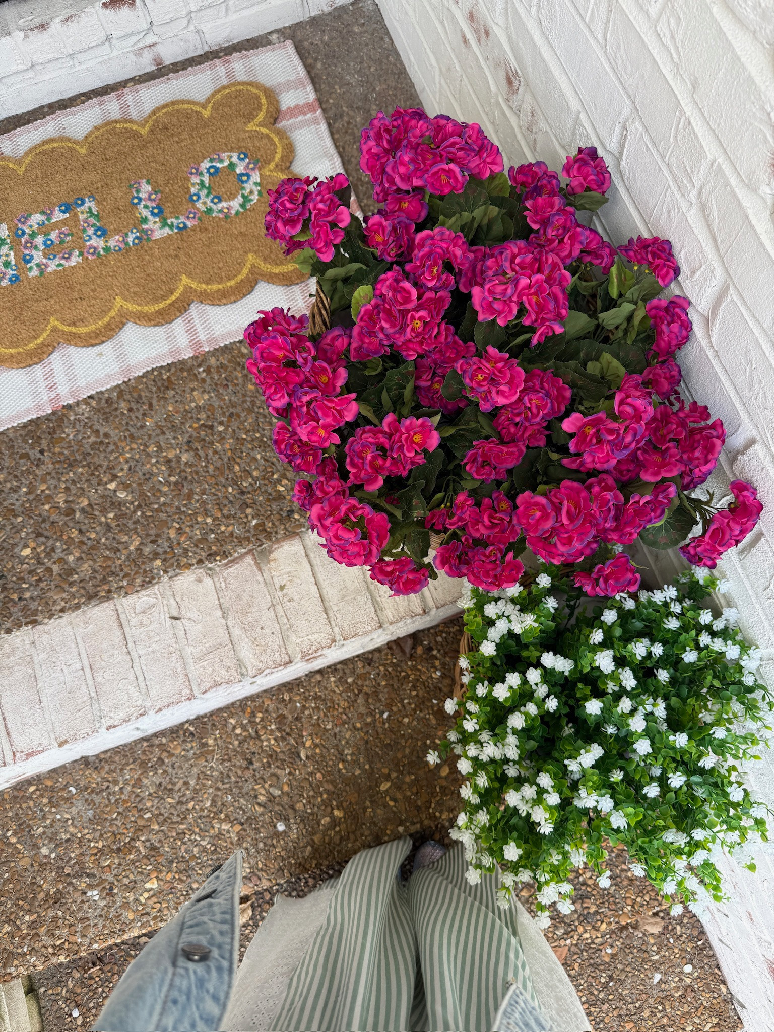 Greet your guests with these beautiful doormats & faux florals!

pink plaid rug, floral door mat, welcome mat, door mat, porch decor, home decor, florals, faux florals, porch florals, hallie ragan

#LTKSeasonal #LTKHome