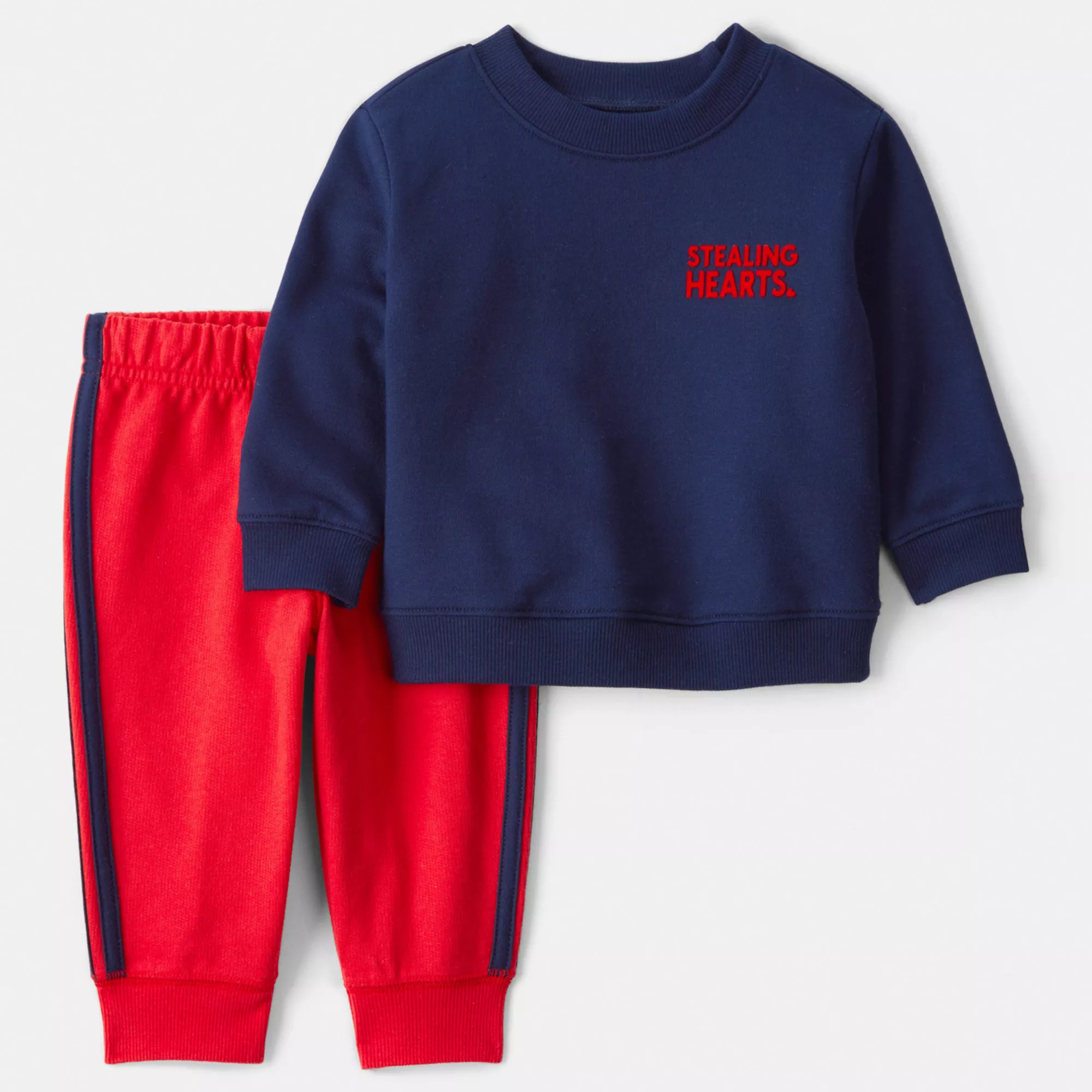 Baby Boy Carter's 2-pc. Heart Long-Sleeve Tee & Pant Set | Kohl's