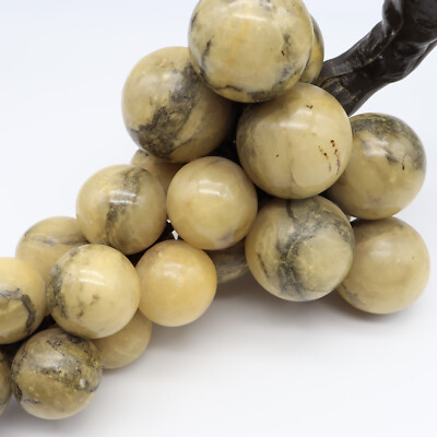 Vtg MCM Alabaster Marble Grape Bunch Italy Italian Cluster Large Onix Stone | eBay US
