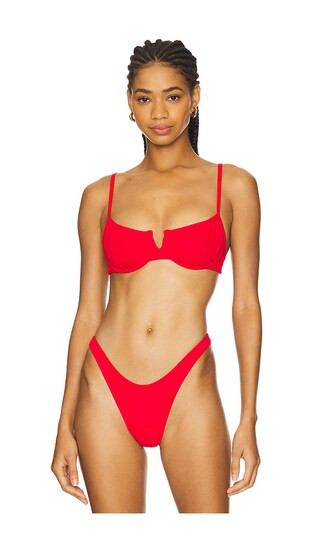 Hunter Bikini Top in Flame | Revolve Clothing (Global)