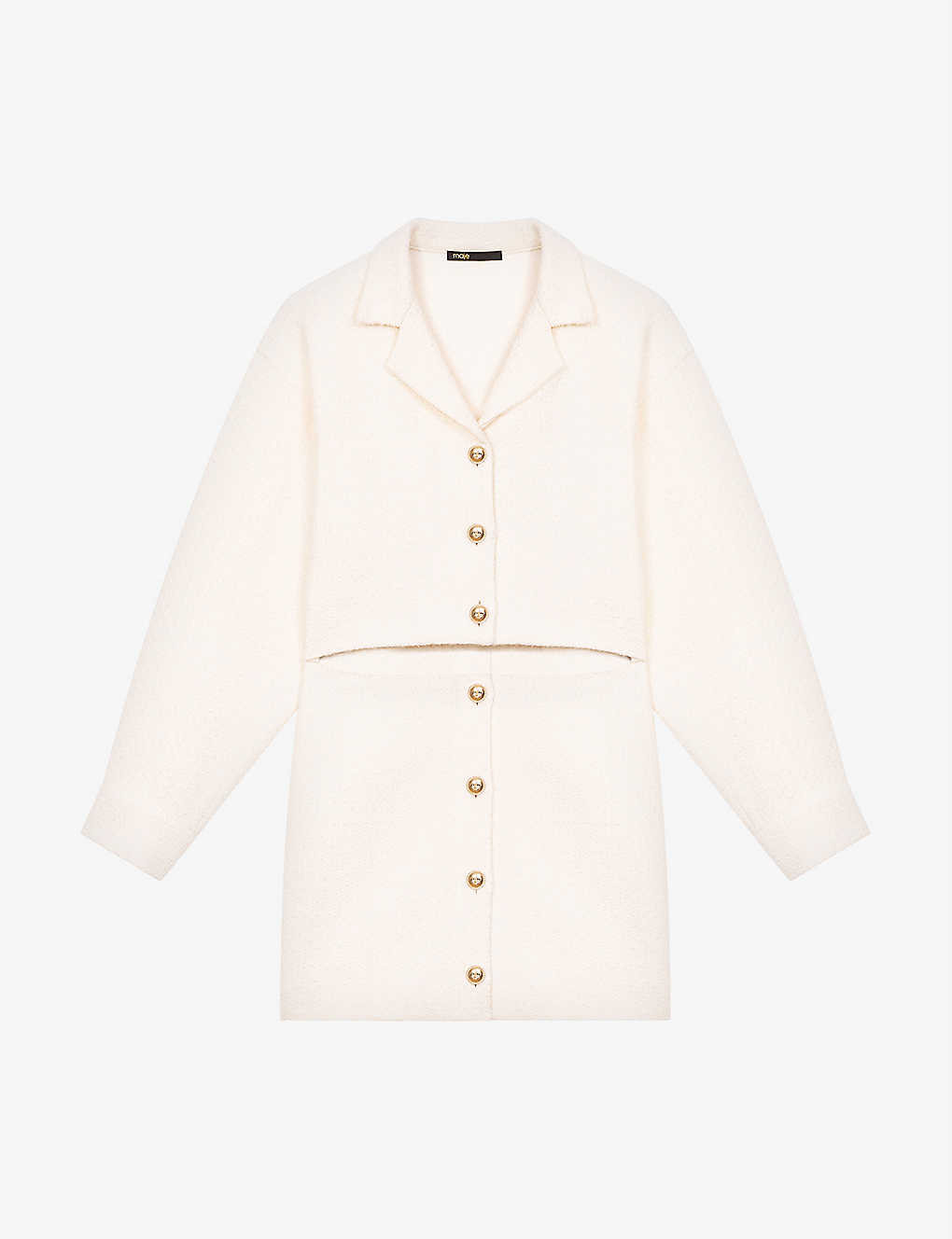 Raquema cropped buttoned tweed jacket | Selfridges