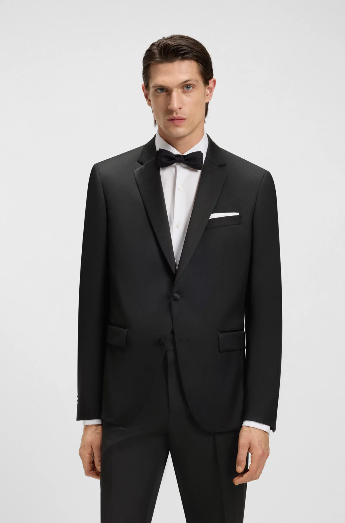 BOSS - Tuxedo jacket in virgin-wool serge | Hugo Boss (US)
