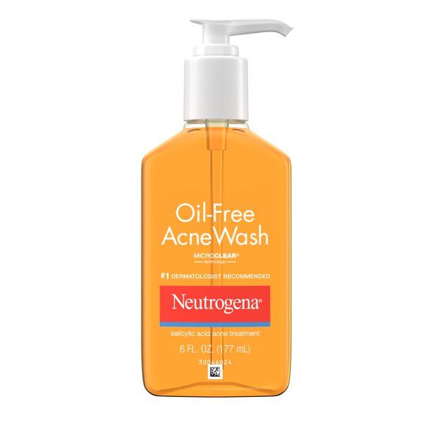 Neutrogena Oil-Free Salicylic Acid Acne Fighting Face Wash, 6 fl. oz - Walmart.com | Walmart (US)