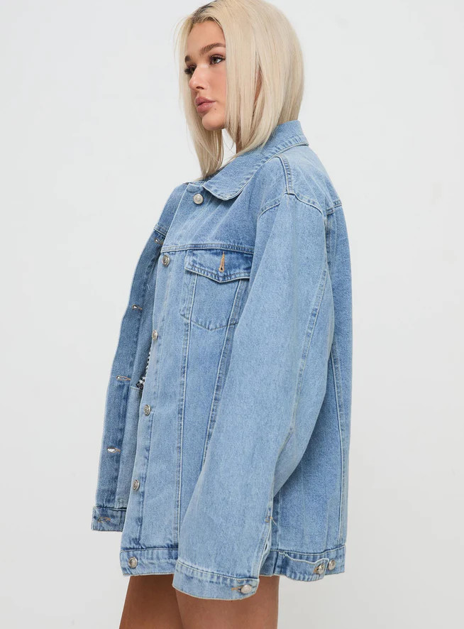 All You Need Denim Jacket Light Wash | Princess Polly US