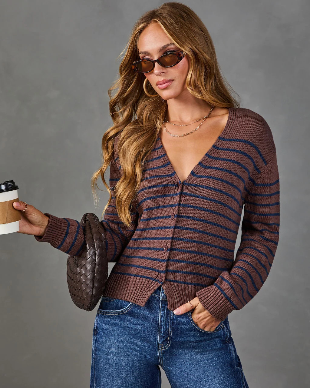 Tessa Striped Knit Cardigan | VICI