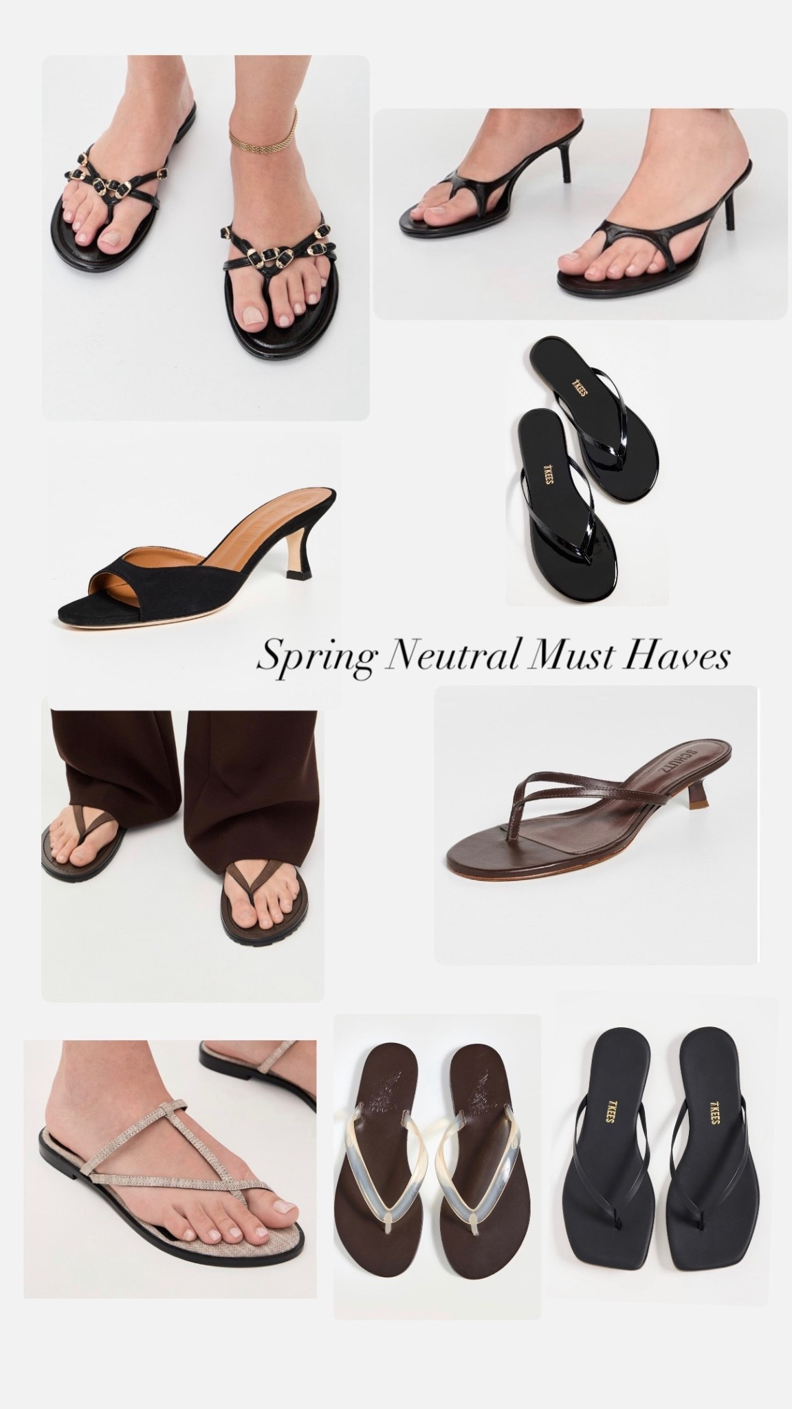 The brown black and neutral sandals you need this spring season, under $300 — daily edit cover from Found by Em