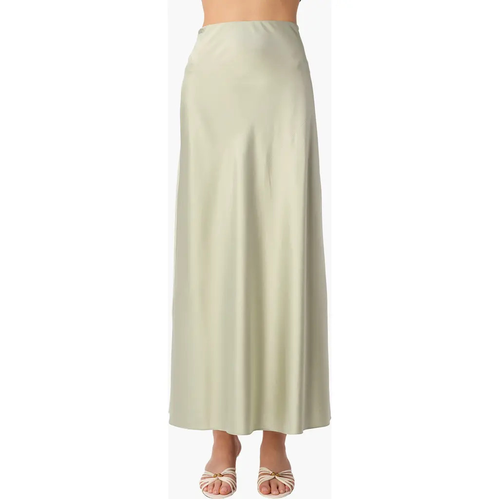 CAMI NYC Aviva Stretch Silk Maxi Skirt in Sea Glass at Nordstrom, Size X-Small | Nordstrom