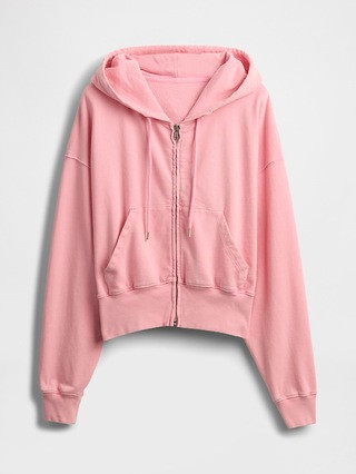 Heavyweight French Terry Oversized Zip Wedge Hoodie | Gap (US)