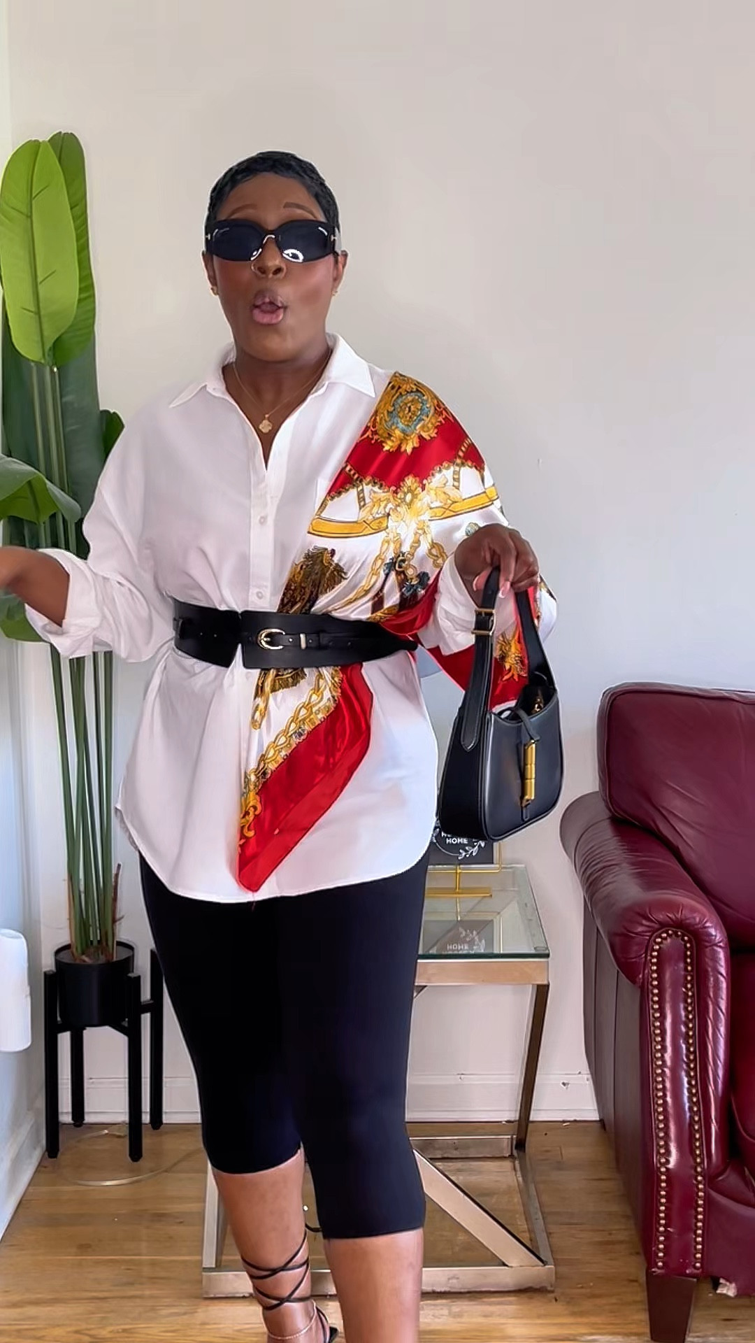 The perfect scarf hack! @shopafrm 

#LTKgrwm #LTKMothersDay #LTKootd