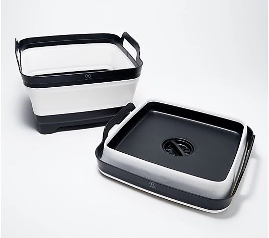 Henning Lee Set of 2 Collapsible Dish Drainers - QVC.com | QVC