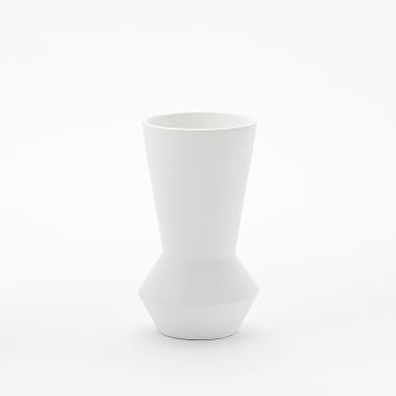 Totem Vase, 8"", White | West Elm (US)