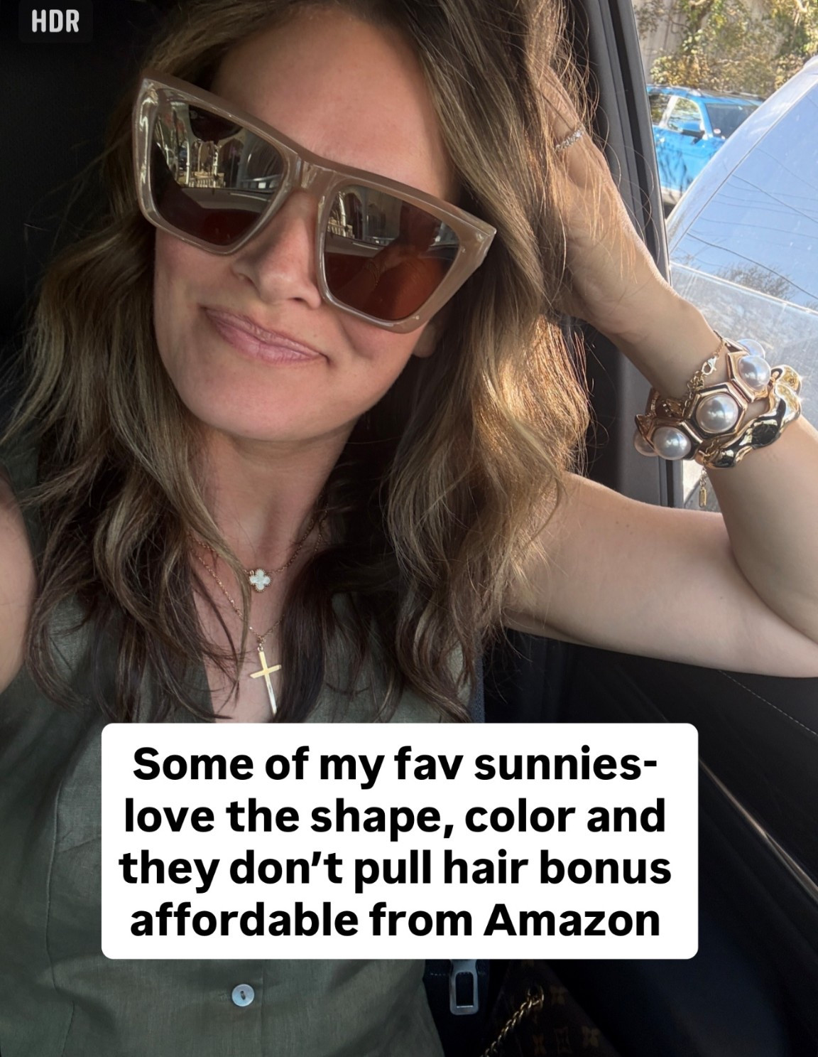 Love these sunglasses from Amazon! Also linking up my jewelry #sunglasses #founditonamazon #amazonfashion 

#LTKootd #LTKgrwm #LTKFindsUnder50