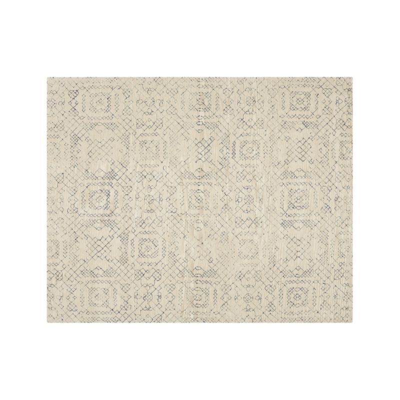 Azulejo Neutral Moroccan Style Rug 8'x10' + Reviews | Crate and Barrel | Crate & Barrel