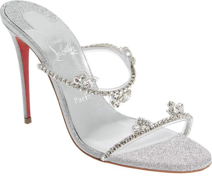 Christian Louboutin Just Queen Crystal Embellished Slide Sandal (Women) | Nordstrom | Nordstrom