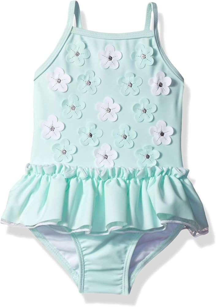 Little Me Children's Apparel Baby and Toddler Girls UPF 50+ One Piece Swimsuit | Amazon (US)