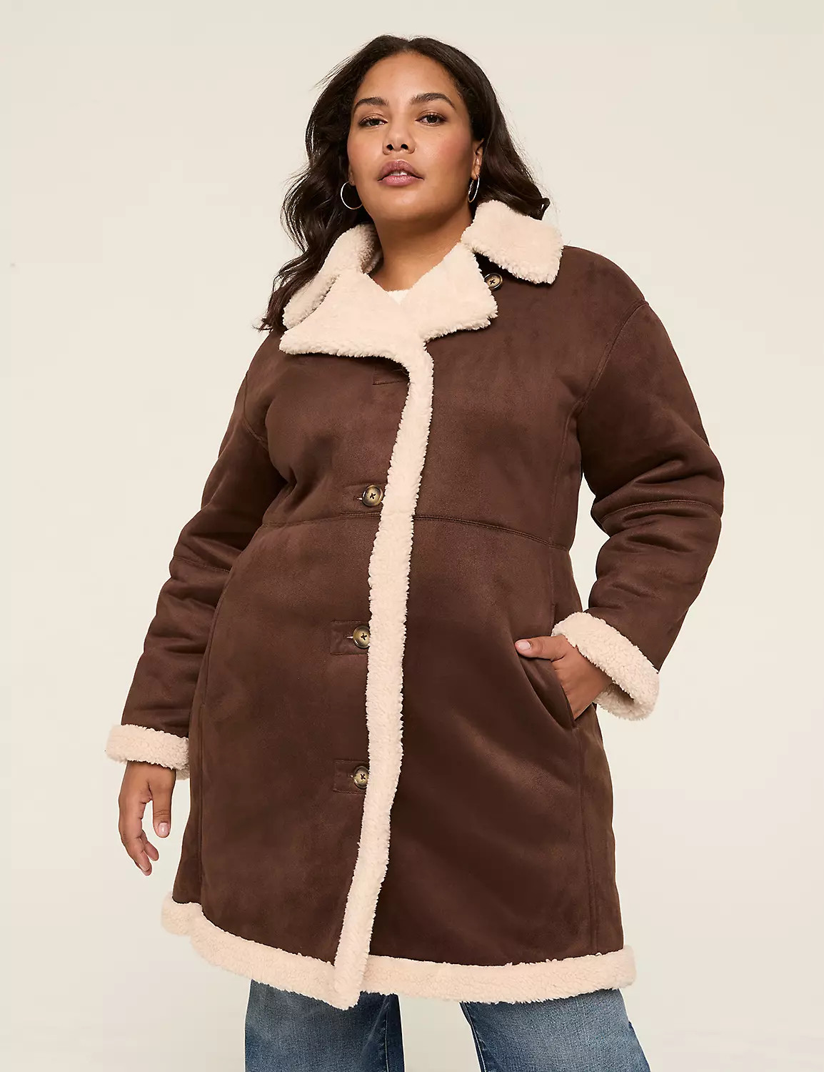 Faux-Suede Coat | Lane Bryant (US)