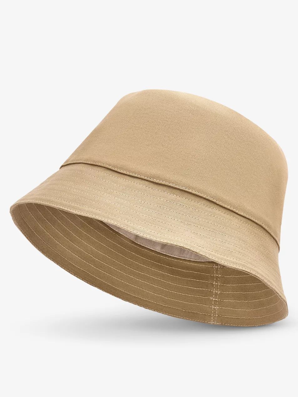 Loewe Paula’s Ibiza brand-patch  cotton and calfskin bucket hat | Selfridges