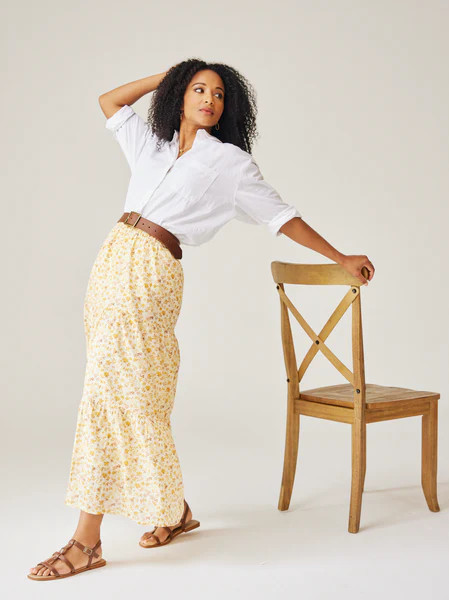 Harper Tiered Maxi Skirt | ABLE