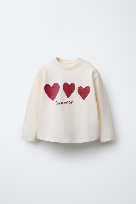 PRINTED SPARKLY T-SHIRT | Zara US