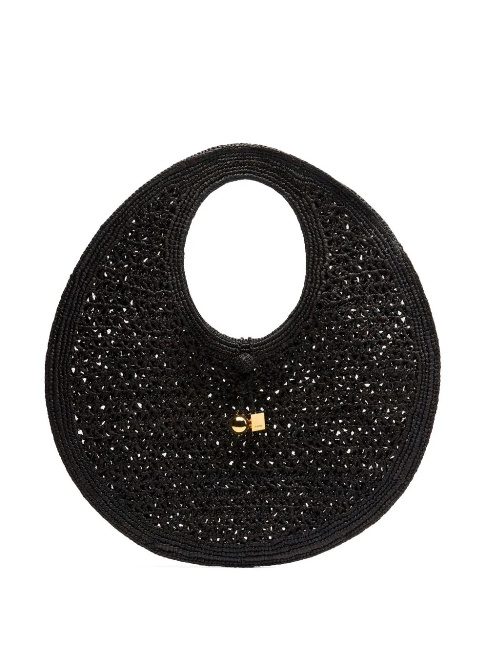 Jacquemus Le Rond Spiaggia raffia shoulder bag - Black | Farfetch Global