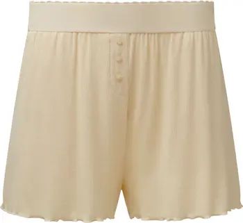 Scalloped Elastic Waist Shorts | Nordstrom Rack