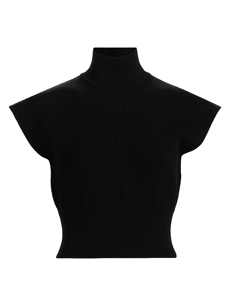 Women's Concordians Wool Turtleneck Top - Black - Size Medium | Saks Fifth Avenue
