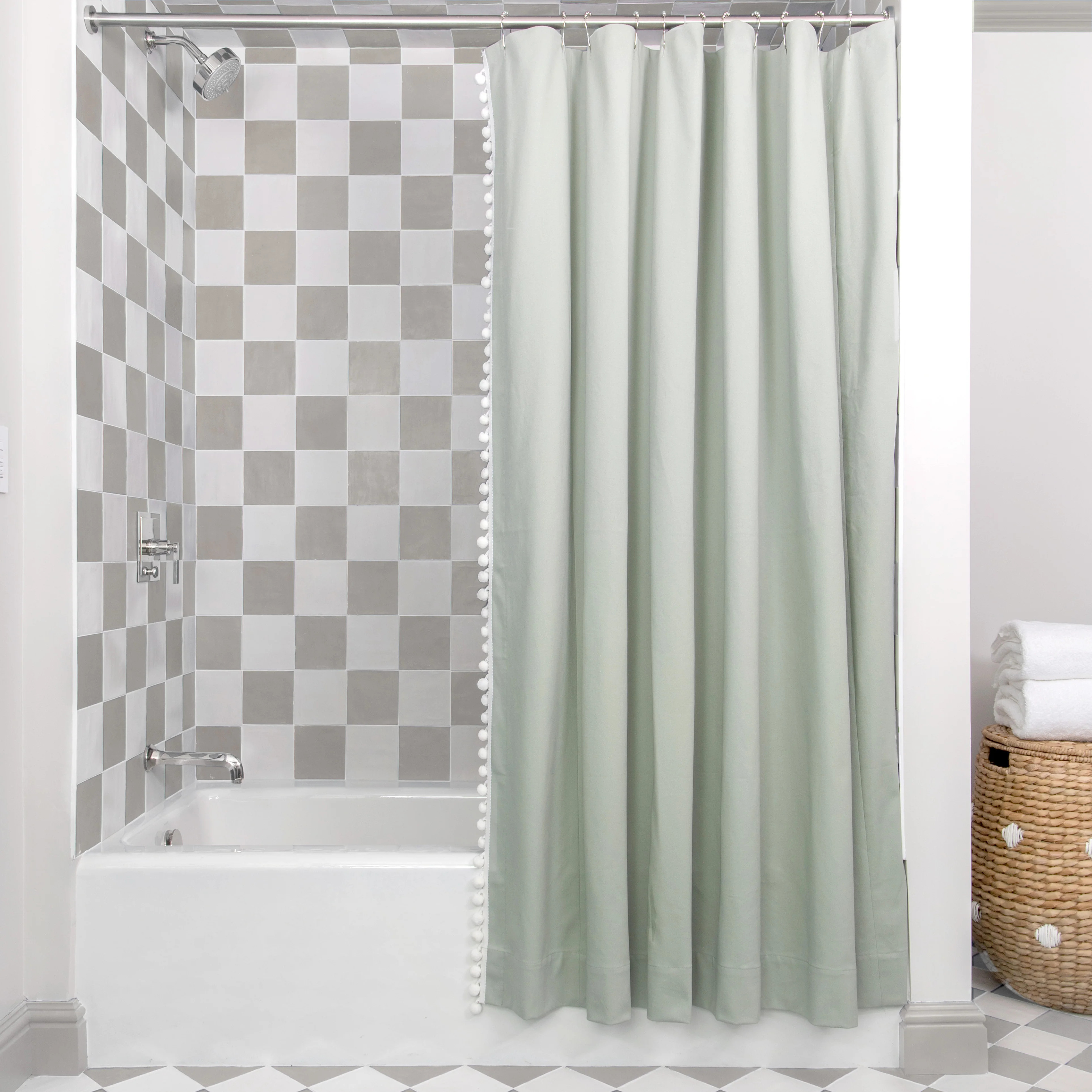 Sage Shower Curtain | Pepper Home