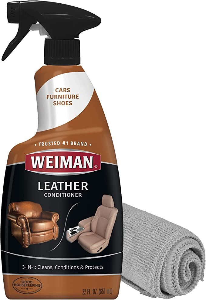 Weiman Leather Cleaner, Polish and Conditioner for Furniture, Car, Purses, Shoes, Boots and Couch... | Amazon (US)