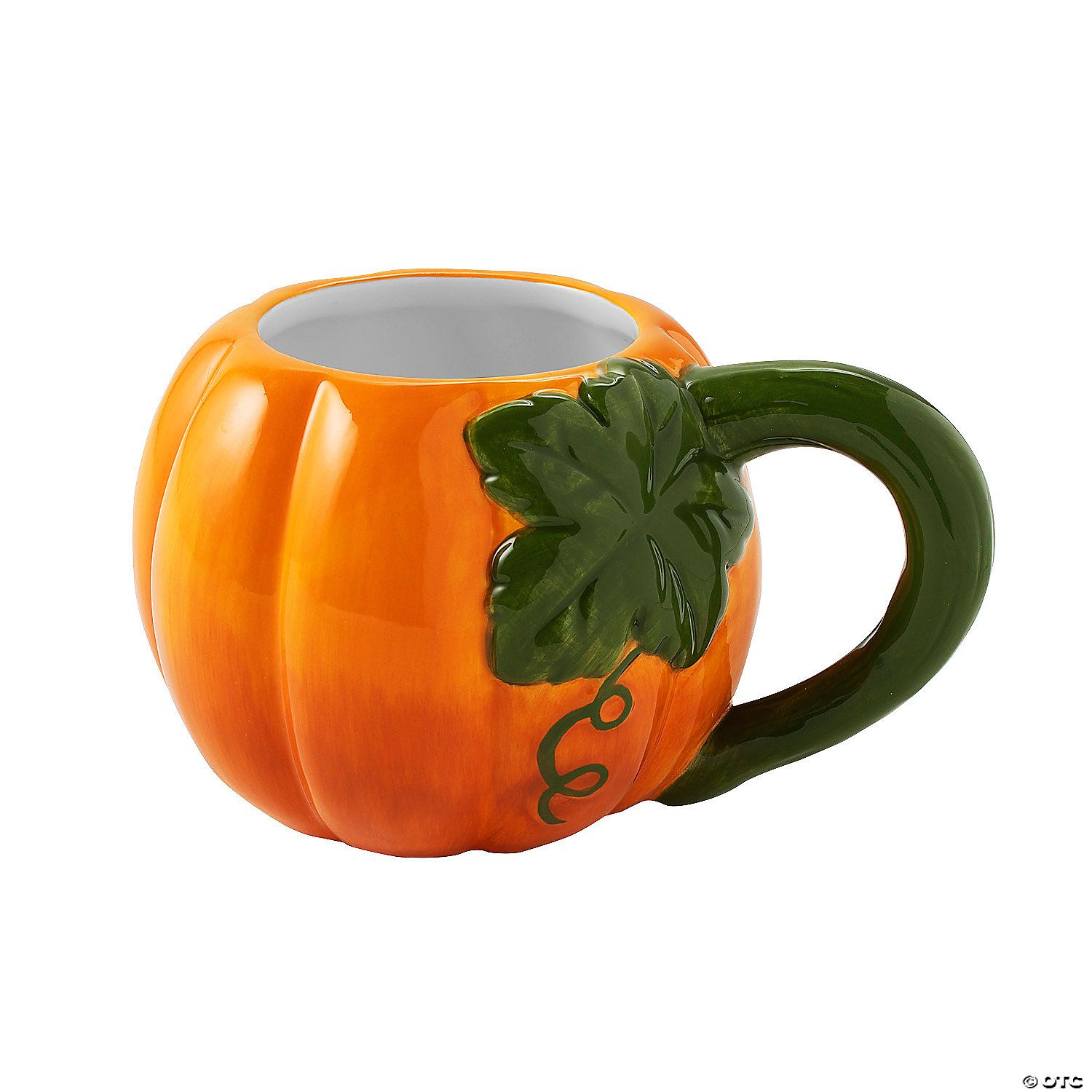 12 oz. Pumpkin Reusable Ceramic Mugs - 4 Ct. | Oriental Trading Company