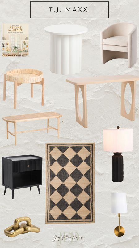 New arrivals at TJ Maxx

Living room rugs
Console table
Entryway table
Bed bench
Accent chair
Accent table
End table
Textured lamp
Designer books
Decorative books

#LTKFind #LTKhome #LTKstyletip