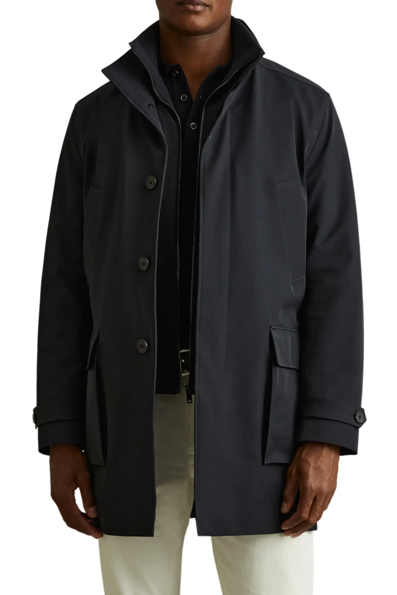 Reiss Player Water Resistant Coat (Men) | Nordstrom | Nordstrom
