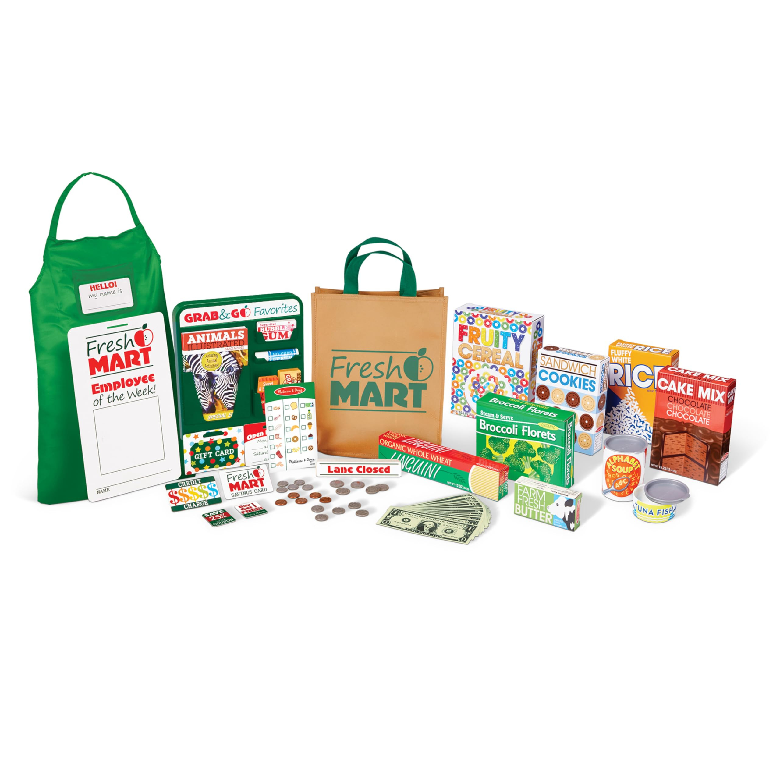 Melissa & Doug Fresh Mart Grocery Store Play Food and Role Play Companion Set | Kids Grocery Stor... | Amazon (CA)