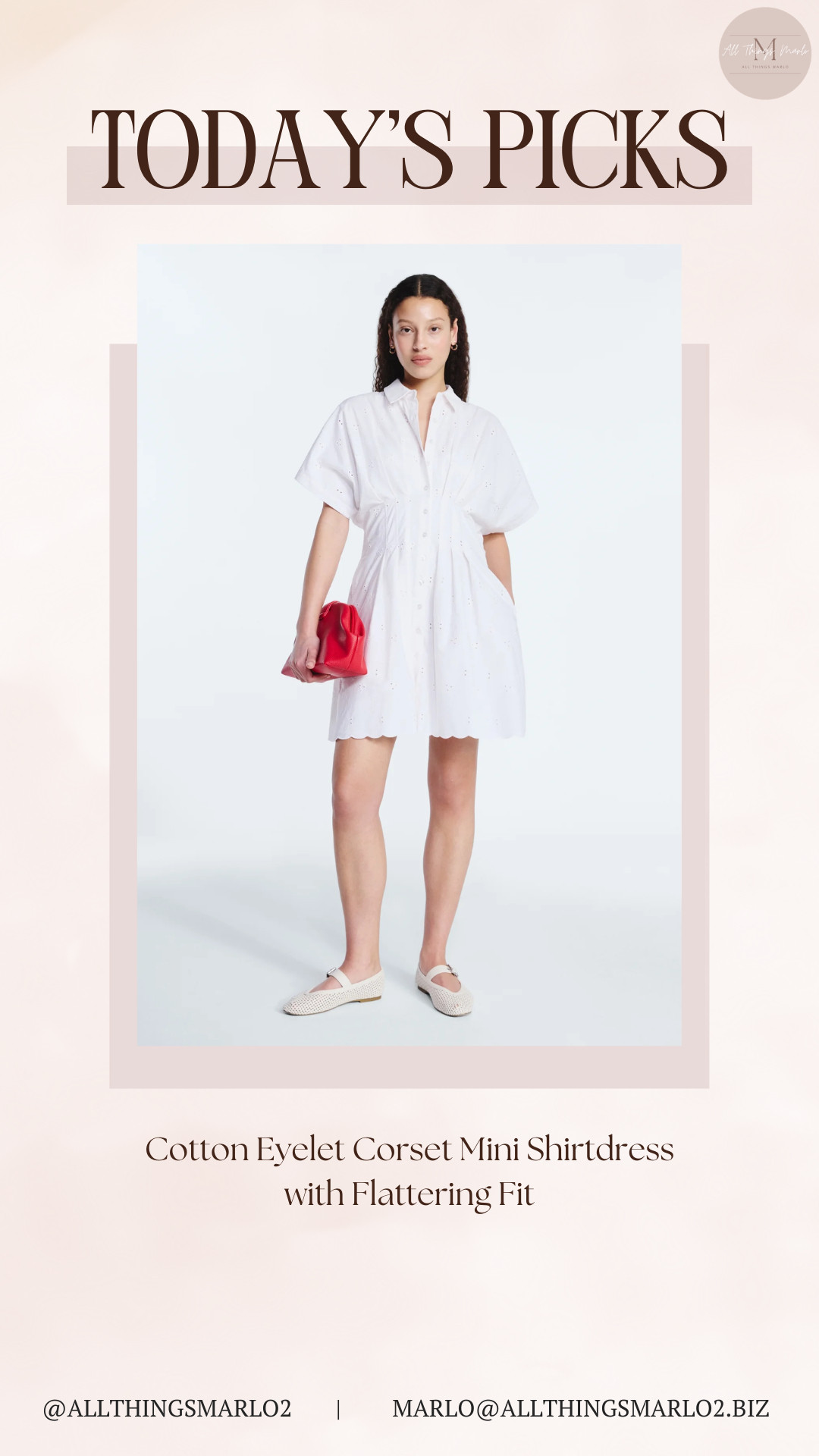 Cotton Eyelet Corset Mini Shirtdress with Flattering Fit 

 #LTKSeasonal #LTKWorkwear #LTKTravel