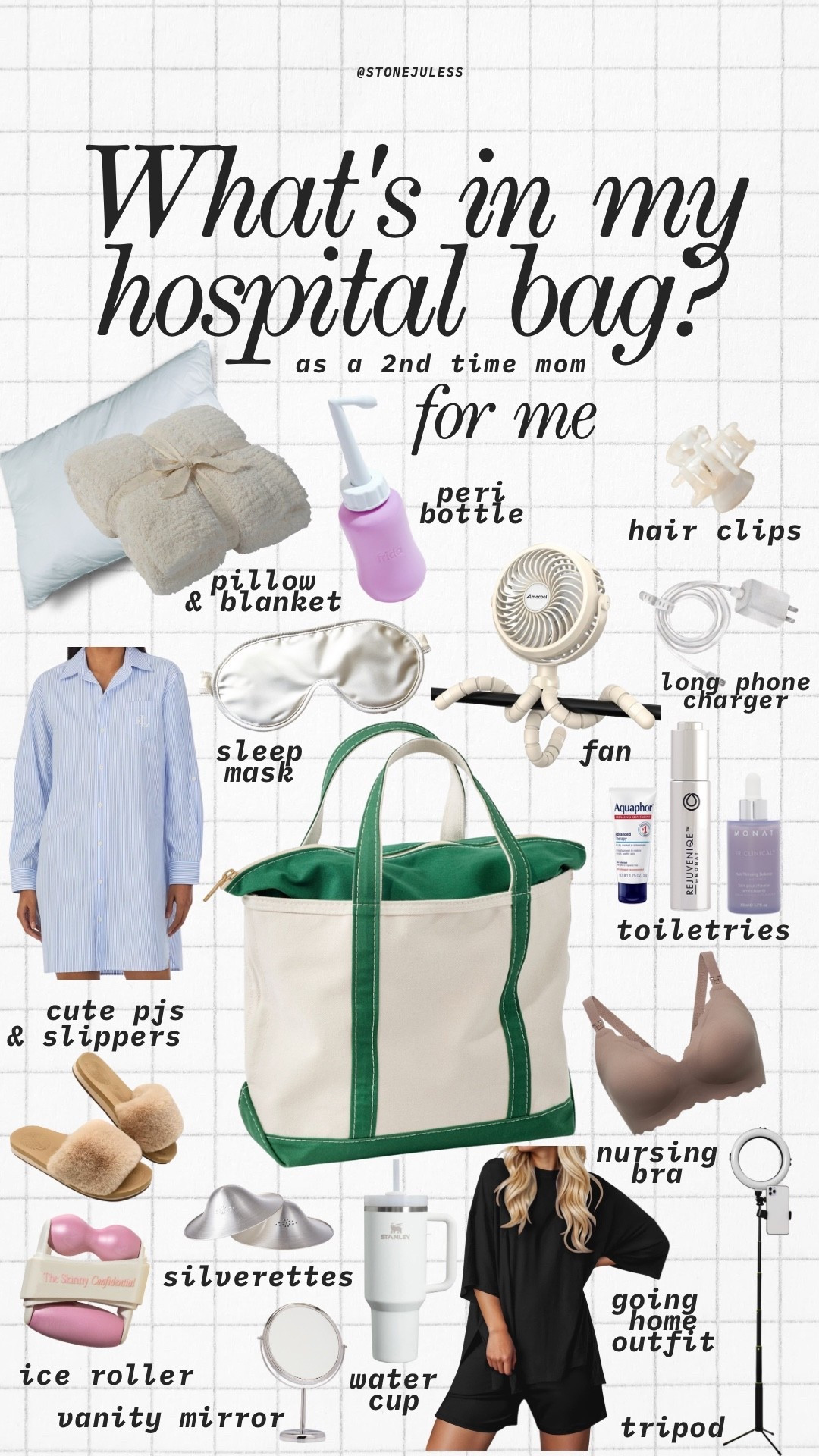 Hospital bag for me as a second time mom 

#LTKBaby #LTKBump #LTKFamily