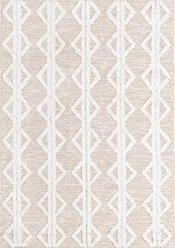 Unique Loom Sabrina Soto Casa Collection Modern Geometric Beige Area Rug (6' 4 x 9' 0) | Amazon (US)